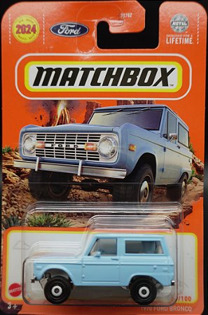 1970 Ford Bronco - HVL06 | Linha Básica 2024 - Nº 029/100 | Matchbox