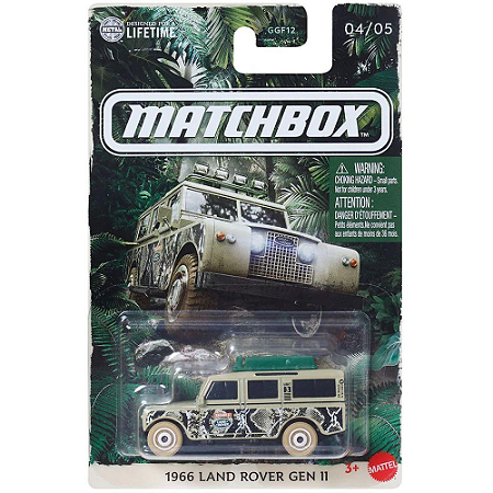1966 Land Rover Gen II Safari - JCG61 | 04 de 05 | Adventure Guides (GGF12) | Temáticos | Matchbox