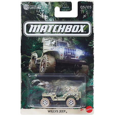 Jeep Willys - JCG62 | 05 de 05 | Adventure Guides (GGF12) | Temáticos | Matchbox