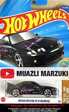Nissan Skyline GT-R (BCNR33) [Azul escuro] - HYY04 | Linha Básica 2025 - Nº 144/250