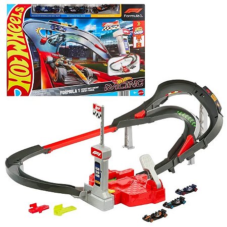 Hot Wheels Racing Formula 1 Sprint Race Circuit Track com 03 carros - JDY15 | Formula One | Fórmula 1 | F1