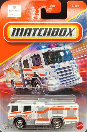 Scania P 360 Fire Truck - JBP52 | Linha Básica 2025 - Nº 016/125 | Matchbox