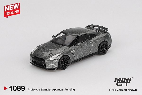 NISSAN GT-R 2013 Dark Metal Gray (NISMO R35 CRS Version) | Mini GT - Nº 1089