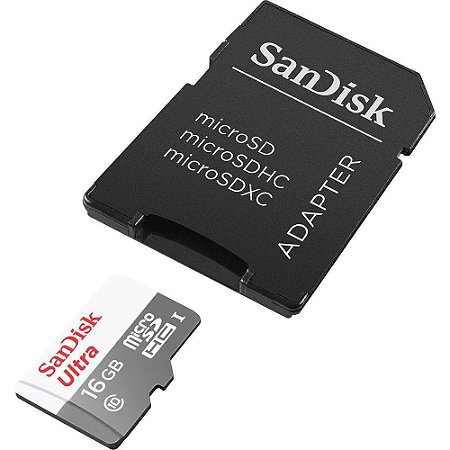CARTÃO DE MEMÓRIA SANDISK 64 GB. MICRO SD CLASSE 10 100MB/S