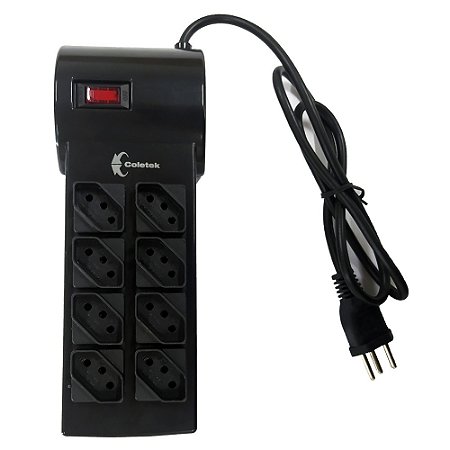 FILTRO DE LINHA COLETEK FL-82 8 TOMADAS PADRÃO NOVO