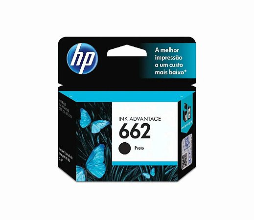CARTUCHO HP-662 PRETO ORIGINAL