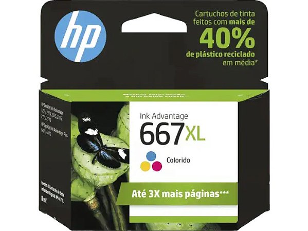 CARTUCHO HP - 667XL COLOR ORIGINAL