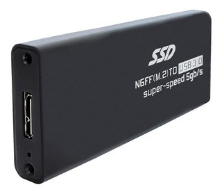 GAVETA HD EXTERNO SSD M2 MSATA USB 3.0