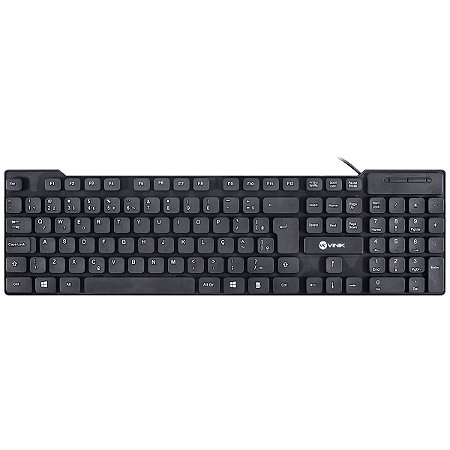 TECLADO VINIK DYNAMIC DT160 CHOCOLATE PRETO USB