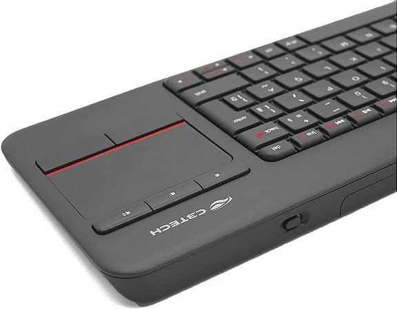 TECLADO SEM FIO C3TECH K-WT200 PLUS MULTIMÍDIA C/ TOUCH PRETO