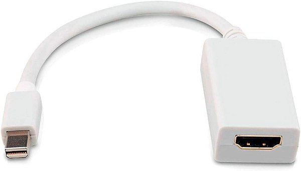 CONVERSOR MINI DISPLAYPORT MACHO P/ HDMI FÊMEA