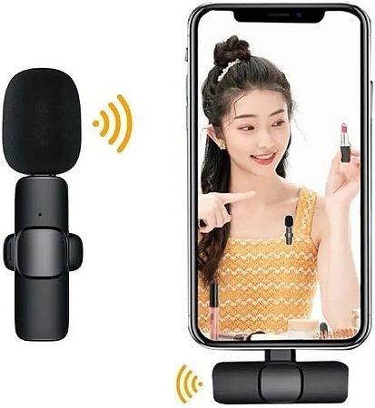 MICROFONE DE LAPELA WIRELESS USB TIPO C