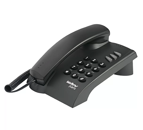 TELEFONE INTELBRAS PLENO C/ FIO PRETO