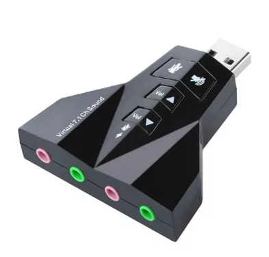 PLACA DE SOM USB 7.1 / 4 SAÍDAS P2