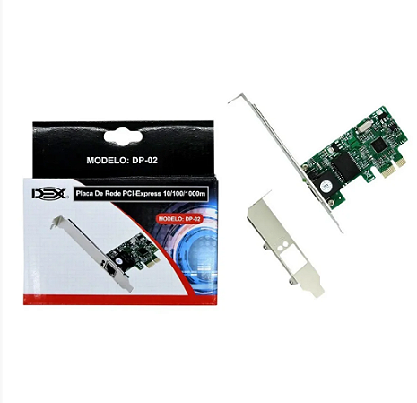 PLACA DE REDE DEX DP-02 REALTEK GIGABIT PCI-EXPRESS