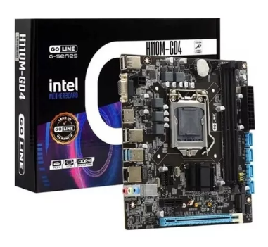 PLACA MÃE GOLINE GL-H110-M2 LGA1151 DDR4 VGA / HDMI