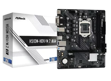 PLACA MÃE ASROCK H510M LGA1200 DDR4 VGA / HDMI