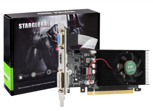 PLACA DE VÍDEO 2 GB. STAR GEFORCE GT-610 DDR3 PCI-E 64 BIT