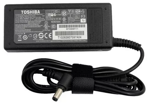 FONTE NOTEBOOK TOSHIBA 19V/3.42A ( 5.5 X 2.5mm ) ORIGINAL