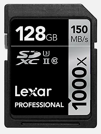 CARTÃO DE MEMÓRIA LEXAR 128 GB. SDXC CARD