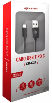 CABO USB 2.0 C3TECH TIPO C CB-C21 2 MT.