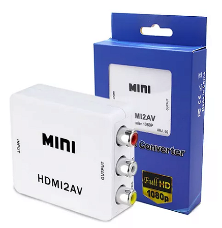 CONVERSOR HDMI2AV HDMI FEMEA P/ 3 RCA FEMEA