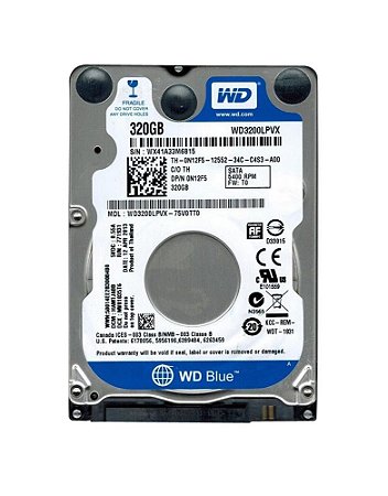 HD NOTEBOOK 320 GB SATA USADO