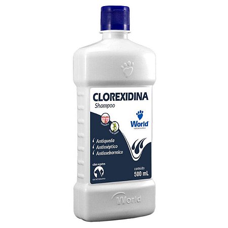 Shampoo Clorexidina Dug's World Para Cães e Gatos 500ml