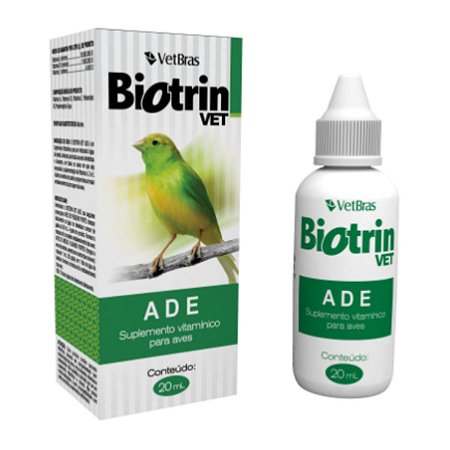 Suplemento Vitamínico Para Aves Biotrin Vet ADE 20ml
