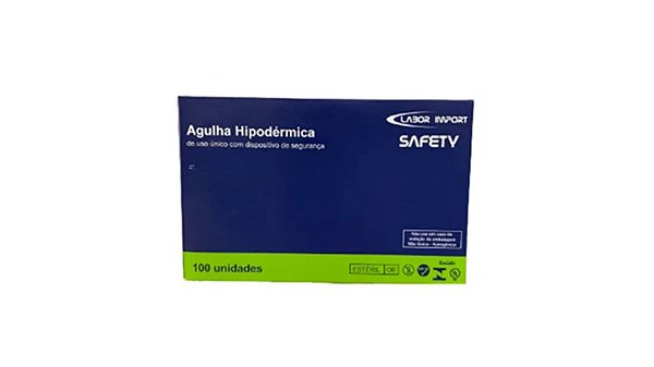 AGULHA DE SEGURANCA 40X1,2 LABORIMPORT