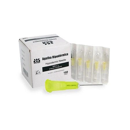 AGULHA HIPODERMICA 13X0,3 WILTEX