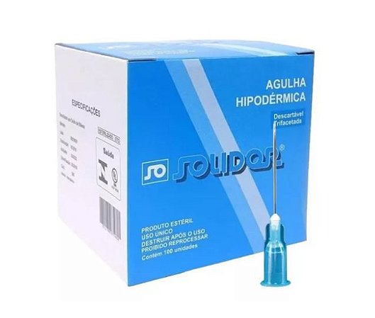AGULHA HIPODERMICA 25X0,6 SOLIDOR