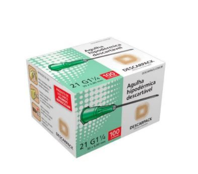 AGULHA HIPODERMICA 30X0,8 DESCARPACK