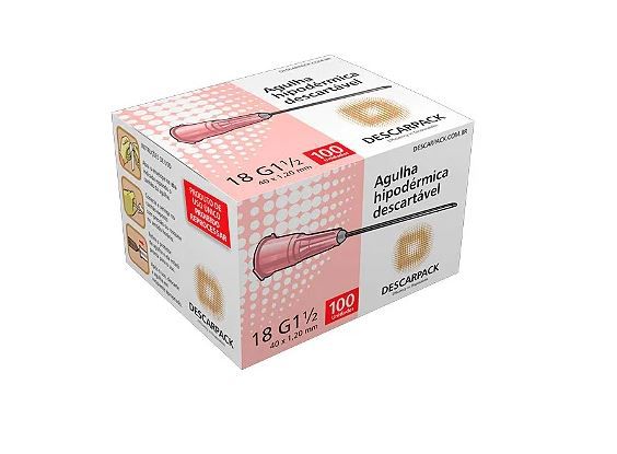 AGULHA HIPODERMICA 40X1,20 DESCARPACK