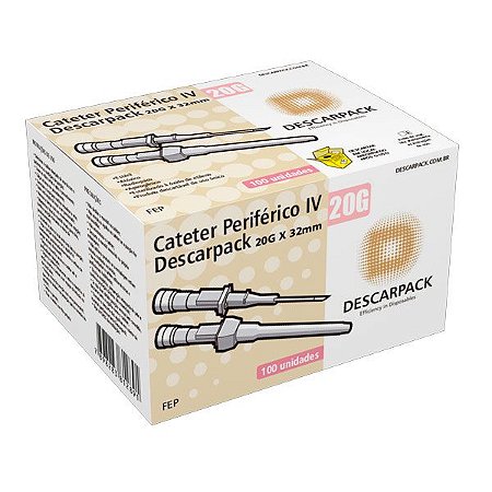 CATETER INTRAVENOSO 20G DESCARPACK 100UN