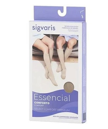 MEIA 3/4 SIGVARIS SELECT CONF PREMIUM 30-40MMHG PEQ LONGA