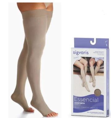 MEIA 3/4 SIGVARIS SELECT CONF PREMIUM 20-30MMHG MEDIA NORMAL