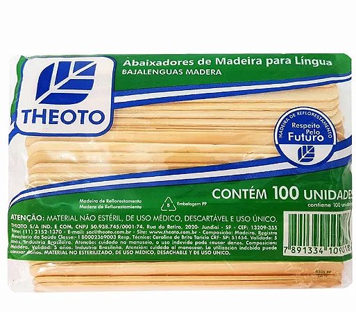 ABAIXADOR DE LINGUA MADEIRA THEOTO