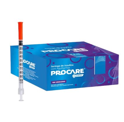 SERINGA DE INSULINA C AG 30G 1ML (8X0,30) PROCARE
