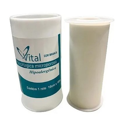 FITA MICROPORE BRANCA 100MMX10M VITAL