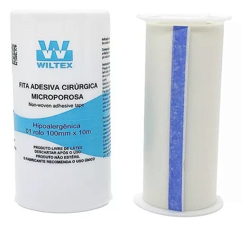 FITA MICROPORE WILTEX 100MMX10M