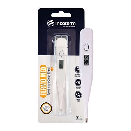 TERMOMETRO CLINICO BRANCO INCOTERM