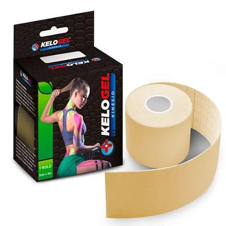BANDAGEM ELASTICA TAPE KELOGEL BEGE 5CMX5M MEDFORMA