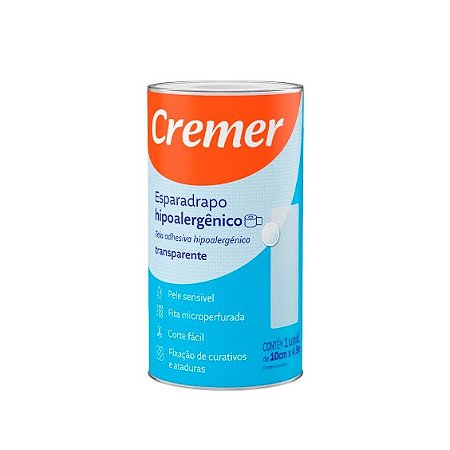 ESPARADRAPO TRANSPARENTE 10CMX4,5M CREMER