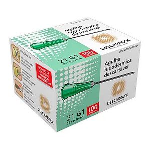 AGULHA HIPODERMICA 25X0,8 DESCARPACK