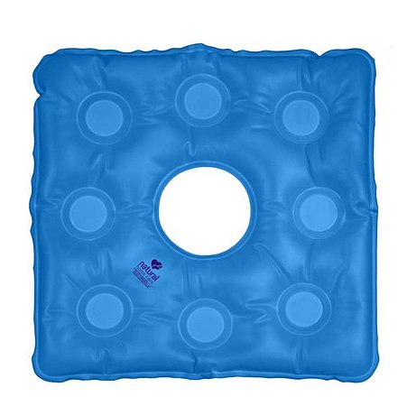 ALMOFADA GEL QUADRADA COM ORIFICIO NATURAL HC