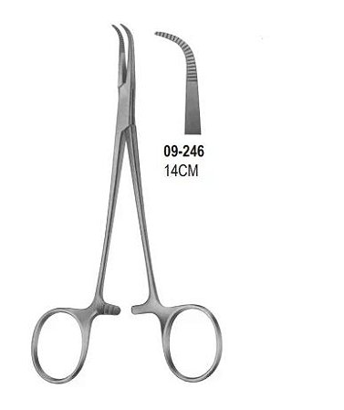 PINCA HEMOSTATICA ADSON BABY CURVA 14CM VITAL