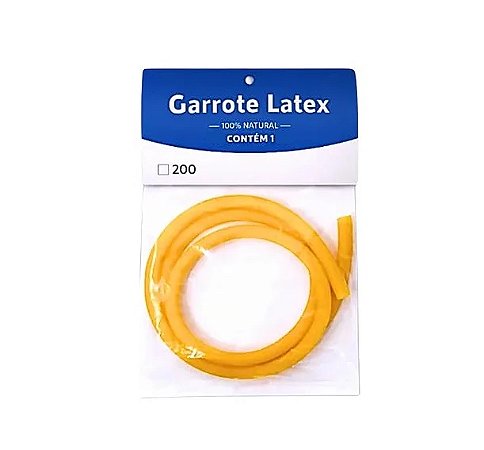GARROTE EM TUBO LATEX AMARELO