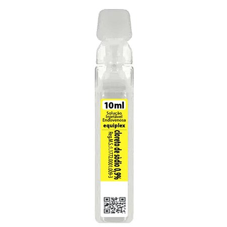 CLORETO DE SODIO 0,9% 10ML EQUIPLEX