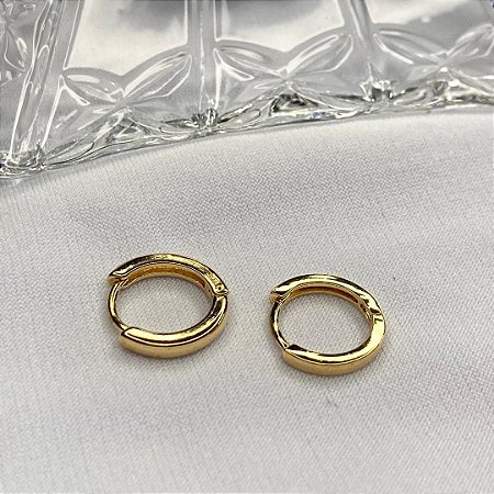 ARGOLA OURO LISA ARTICULADA G